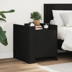 vidaXL Noptiera, negru, 45x50x50 cm, lemn prelucrat GartenMobel Dekor (848298)