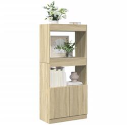 vidaXL Dulap înalt, stejar sonoma, 63x33x140 cm, lemn prelucrat GartenMobel Dekor (855108) Biblioteca