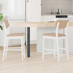 vidaXL Scaune de dining 2 pcs Alb 48 x 49 x 95 cm GartenMobel Dekor (42020481)
