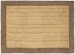 vidaXL Covor din iuta handmade pentru living, 120x170 cm, gri natur (42010670) Covor