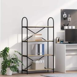 vidaXL Raft pentru carti Stejar sonoma 80 x 30 x 146 cm Lemn compozit GartenMobel Dekor (879894) Biblioteca