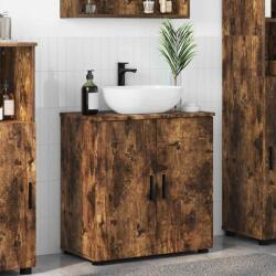 vidaXL Dulap de Baie Stejar afumat 61 x 35 x 64 cm Lemn compozit GartenMobel Dekor (883289)