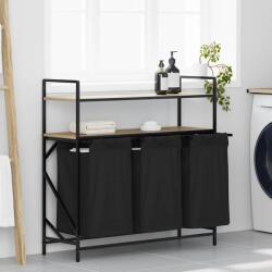 vidaXL Cos de rufe 3 compartimente cu rafturi stejar sonoma GartenMobel Dekor (859081)