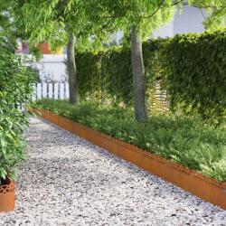 vidaXL Borduri pentru gazon 30 pcs Ruginit 103 x 0, 05 x 22 cm GartenMobel Dekor (874785)