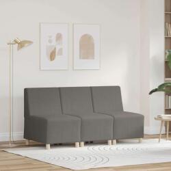 vidaXL Unitate Sofa Modulara Fara Brate 3 pcs Gri deschis GartenMobel Dekor (3399820) Canapea