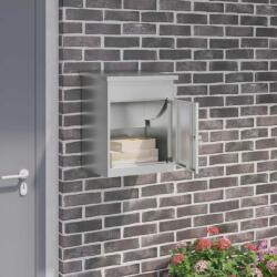 vidaXL Cutie pentru colet Negru 47.5 x 38 x 59 cm Otel Galvanizat GartenMobel Dekor (874945)