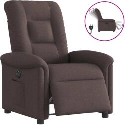 vidaXL Fotoliu rabatabil electric, maro închis, material textil GartenMobel Dekor (3303239)