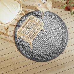 vidaXL Covor de exterior, ARAKIL gri, Ø120 cm, PP GartenMobel Dekor (368458) Covor