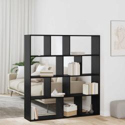 vidaXL Dulap pentru carti Stejar Negru 132 x 29 x 141, 5 cm GartenMobel Dekor (3388358) Biblioteca