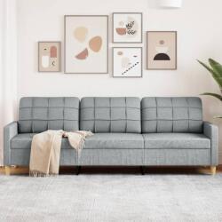 vidaXL Canapea cu 3 locuri, gri deschis, 210 cm, material textil GartenMobel Dekor (4007414) Canapea