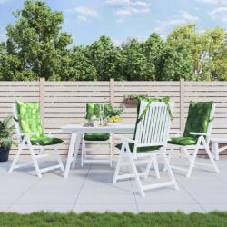 vidaXL Perne de scaun spatar înalt, 4 buc, model frunze, textil Oxford GartenMobel Dekor (377660)