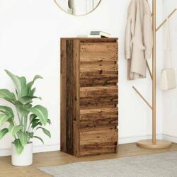 vidaXL Bufeta cu sertare Lemn vechi 37, 5x35x99 cm Lemn prelucrat GartenMobel Dekor (861767) Comoda