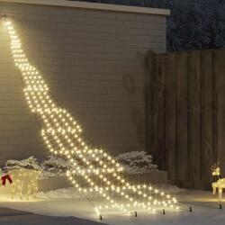 vidaXL Brad de Craciun LED cu 276 LED Alb cald 511 cm Metal GartenMobel Dekor (42018745)