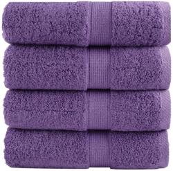 vidaXL Prosoape de baie premium SOLUND, 4 buc. , violet, 30x30 cm, 600 g/m2 GartenMobel Dekor (137348) Prosop