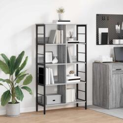 vidaXL Raft pentru carti Gri Sonoma 82 x 32 x 144, 5 cm Lemn compozit GartenMobel Dekor (883985) Biblioteca