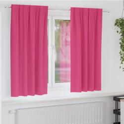 vidaXL Perdele Opaque cu Inel 2 pcs Roz Aprins 175 x 140 cm Poliester GartenMobel Dekor (4107514)