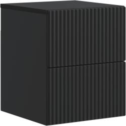 vidaXL Noptiera suspendata neagra cu 2 sertare, 33 x 34, 5 x 40 cm, lemn prelucrat (898467)