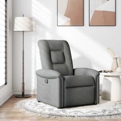 vidaXL Fotoliu rabatabil, gri închis, material textil GartenMobel Dekor (4015617)