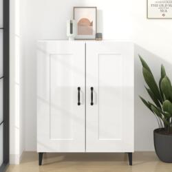 vidaXL Servanta, alb extralucios, 69, 5x34x90 cm, lemn compozit GartenMobel Dekor (812147) Comoda