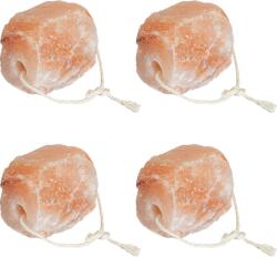 vidaXL Blocuri de Sare 4 buc cu Corde pentru Animale 10 kg Roz GartenMobel Dekor (42000116)