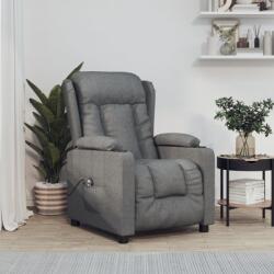 vidaXL Fotoliu rabatabil electric, gri închis, material textil GartenMobel Dekor (3098778)