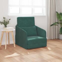 vidaXL Pat canapea Verde închis 65 x 80 x 83 cm Catifea GartenMobel Dekor (4106650) Canapea