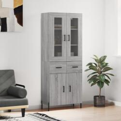 vidaXL Dulap înalt, gri sonoma, 69, 5x34x180 cm, lemn compozit GartenMobel Dekor (3198543) Comoda
