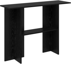 vidaXL Masa de consola Stejar Negru 100 x 30 x 75 cm Lemn prelucrat GartenMobel Dekor (8001176)