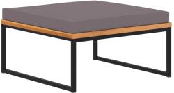 vidaXL Taburet cu perna gri închis, 66x66x36 cm, lemn masiv acacia GartenMobel Dekor (46511)
