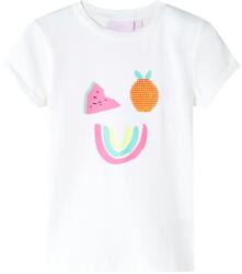 vidaXL Tricou pentru copii, ecru, 116 GartenMobel Dekor (11381)