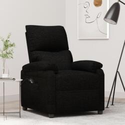 vidaXL Fotoliu rabatabil electric, negru, material textil GartenMobel Dekor (3098427)