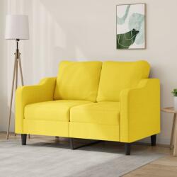 vidaXL Canapea cu 2 locuri, galben deschis, 120 cm, material textil GartenMobel Dekor (359356) Canapea