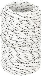 vidaXL Franghie împletita pentru barca, alb, 2 mm x 50 m, poliester GartenMobel Dekor (152742)