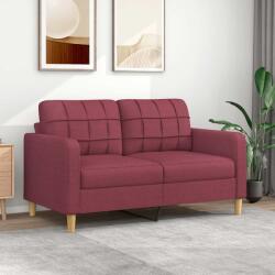 vidaXL Canapea cu 2 locuri, rosu vin, 140 cm, material textil GartenMobel Dekor (359097) Canapea