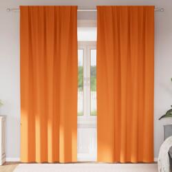 vidaXL Perdele Opaque cu Inel 2 pcs Portocalie Aprinsa 260 x 140 cm GartenMobel Dekor (4107512)