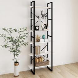vidaXL Dulap înalt, alb, 80x30x210 cm, lemn masiv de pin GartenMobel Dekor (806543) Biblioteca