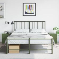 vidaXL Noptiere, 2 buc. , verde olive, 34, 5x39x44 cm, otel GartenMobel Dekor (841616)