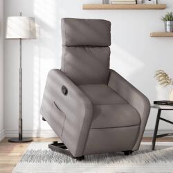 vidaXL Fotoliu rabatabil cu ridicare pe verticala, gri taupe, textil GartenMobel Dekor (3206706)