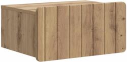 vidaXL Noptiera suspendata cu sertar, stejar artizanal, 49 x 34, 5 x 24 cm (898293)