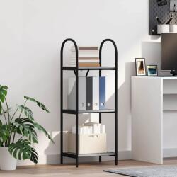 vidaXL Raft pentru carti sonoma gri 40 x 30 x 109 cm Lemn compozit GartenMobel Dekor (879938) Biblioteca