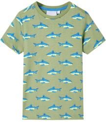 vidaXL Tricou pentru copii, kaki deschis, 140 GartenMobel Dekor (12303)