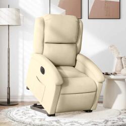 vidaXL Fotoliu electric rabatabil cu ridicare, crem, textil GartenMobel Dekor (3204197)