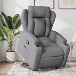 vidaXL Fotoliu rabatabil cu ridicare, gri deschis, material textil GartenMobel Dekor (3204482)