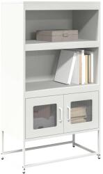 vidaXL Dulap înalt, alb, 68x39x123 cm, otel GartenMobel Dekor (853373) Comoda