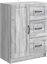 vidaXL Bufet cu sertar Sonoma gri 66 x 34, 5 x 87 cm Lemn prelucrat GartenMobel Dekor (895781) Comoda