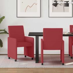 vidaXL Scaune de dining cu roti cu roti 2 pcs bordo 57 x 66 x 94 cm GartenMobel Dekor (42017820)