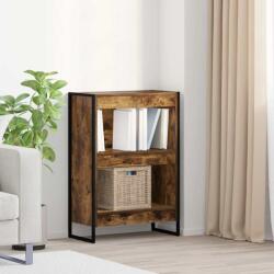vidaXL Dulap pentru carti Stejar fumuriu 80 x 30 x 155 cm GartenMobel Dekor (886386) Biblioteca