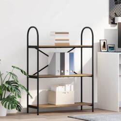 vidaXL Raft pentru carti stejar artizanal 80 x 30 x 109 cm GartenMobel Dekor (879904) Biblioteca