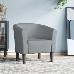vidaXL Fotoliu tip cuva, gri deschis, material textil GartenMobel Dekor (356429)