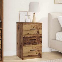 vidaXL Noptiera cu 3 sertare, lemn vechi, 38 x 38 x 66 cm, lemn compozit (883382)